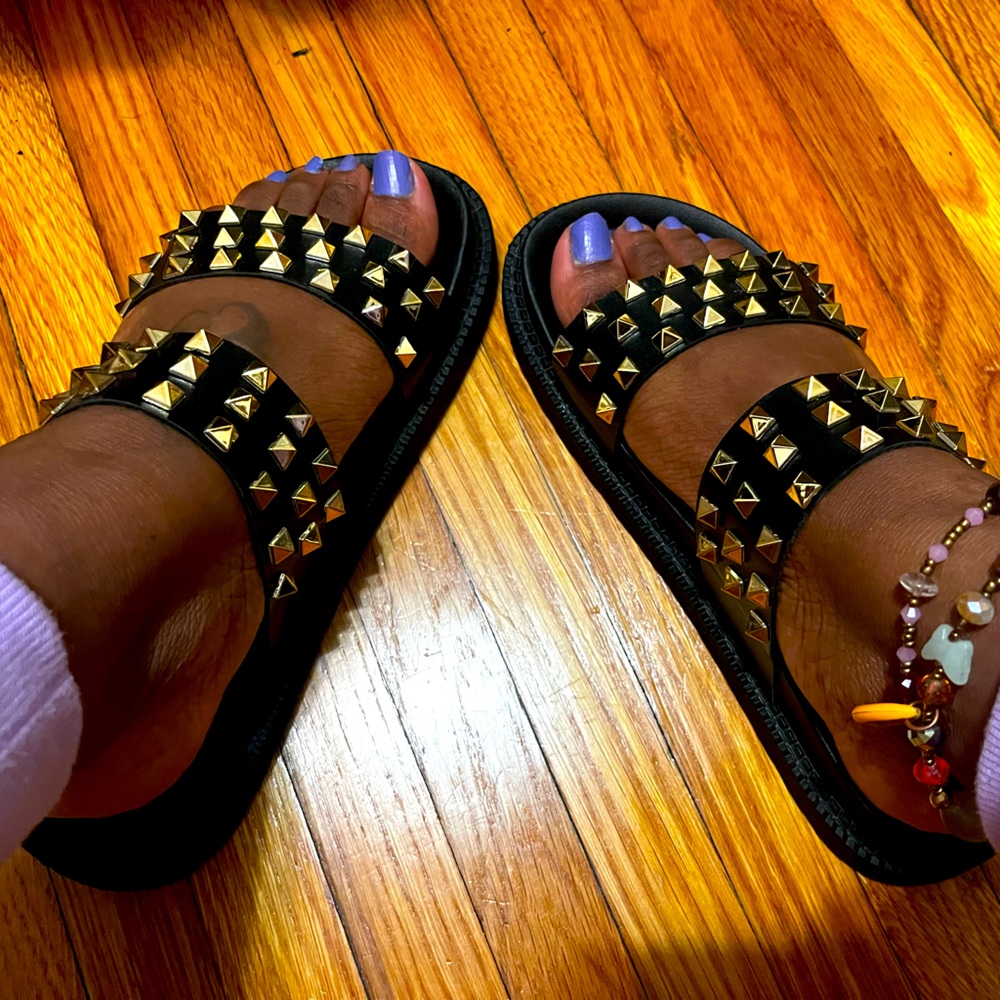 Catherine Malandrino Studded Slides